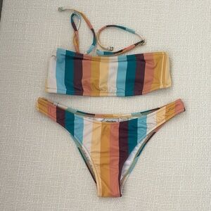Rhythm. Colorful Striped Bikini